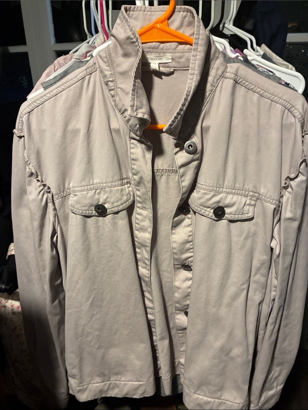 Maurices Light weight (mauve) Utility Jacket
